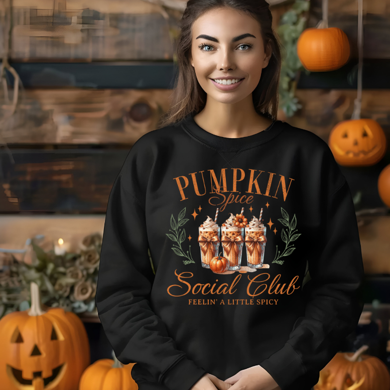 Pumpkin Spice Social Club Crewneck Sweatshirt